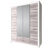 Четырехстворчатый шкаф для одежды с зеркалом Оливия 4D2S Z