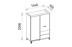 Шкаф купе Менти (Menty) MENTY-19