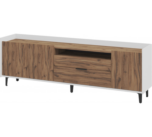 Гостиная Модена Белая/Дуб Элисон