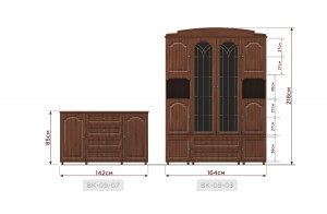 Комод для гостиной Романтика ВК-09-07