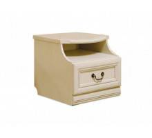 Тумба прикроватная Нинель ММ-167-03 (белая эмаль)