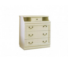 Бельевой комод Нинель ММ-167-04 (белая эмаль)