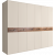 Шестистворчатый шкаф для одежды Богемия Вуд (Bogemia Wood) БМШ2/6 (Wo)