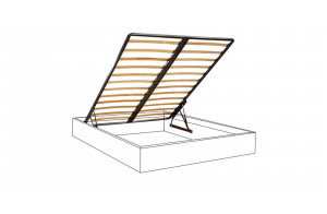 Двуспальная кровать с подъемным механизмом Baveno