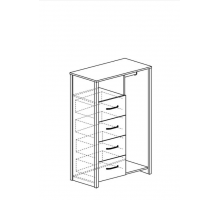 Комод для белья Гранж 985