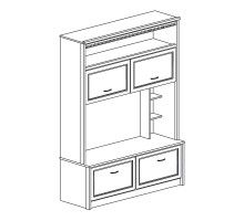 Стенка в гостиную Лючия 188 светлая